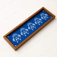 CHITRASHILA® Gopadma-Inspired Sanskar Bharti Border Wooden Rangoli Stencil 17x5 Inches (WB-38)